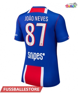Günstige Paris Saint-Germain Joao Neves #87 Heimtrikot Damen 2026-27 Kurzarm